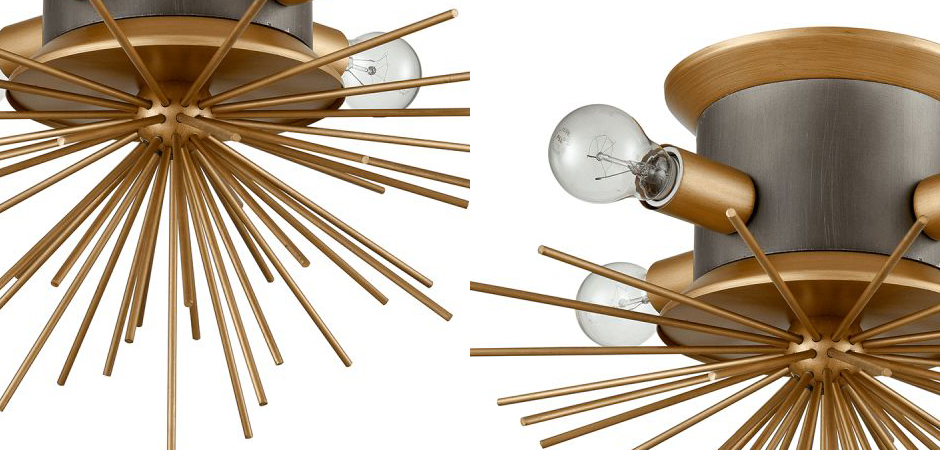 Потолочный светильник Hedgehog Brass Chandelier Потолочный светильник Hedgehog Brass Chandelier - Loft-Concept в Самаре