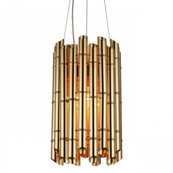 Люстра Golden Bamboo Pendant 6 Глянцевое золото в Самаре | Loft Concept 