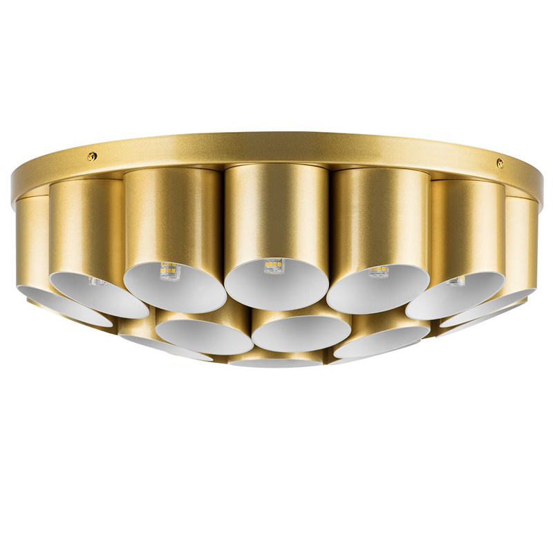 Потолочный светильник Garbi Gold Pipe Organ Ceiling Lamp 22 Золотой Белый в Самаре | Loft Concept 