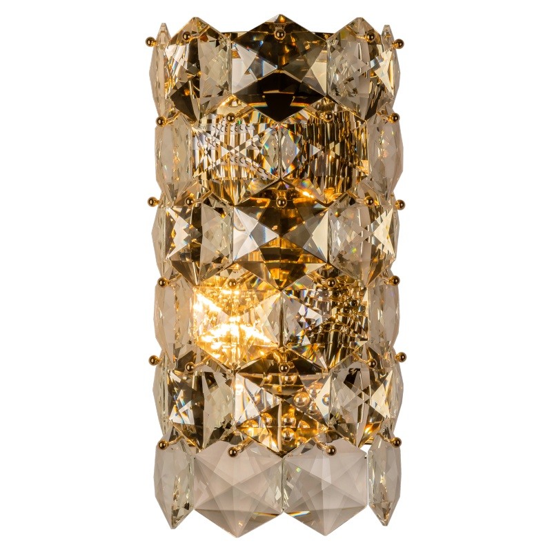 Бра Tiers Crystal Light Ermitage Wall Lamp Прозрачное Стекло Золотой в Самаре | Loft Concept 