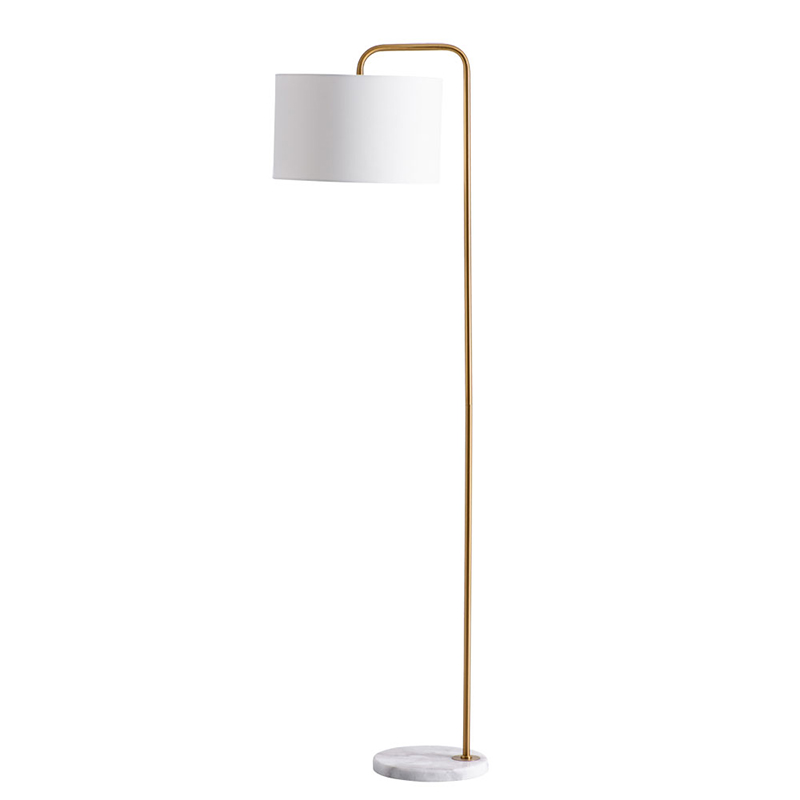 Торшер Randers Floor Lamp Белый Золотой в Самаре | Loft Concept 