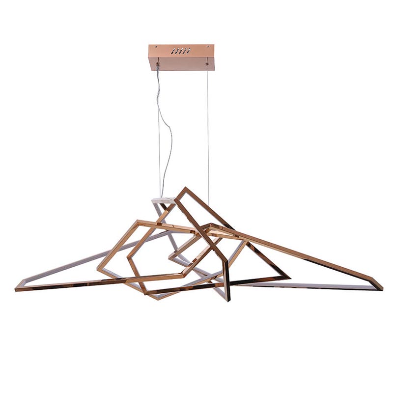 Люстра Geometric Plexus Gold Chandelier Золотой в Самаре | Loft Concept 