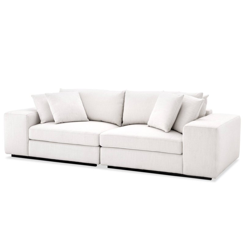 Диван Eichholtz Sofa Vista Grande white Белый Черный в Самаре | Loft Concept 