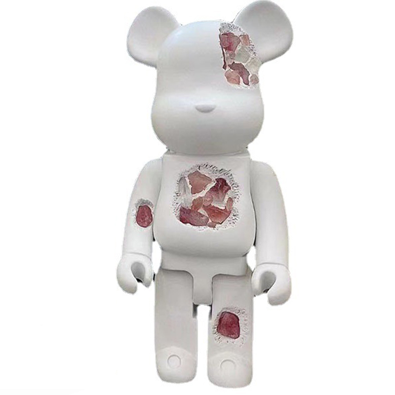 Статуэтка Bearbrick Pink Crystal Белый Розовый пастельный в Самаре | Loft Concept 