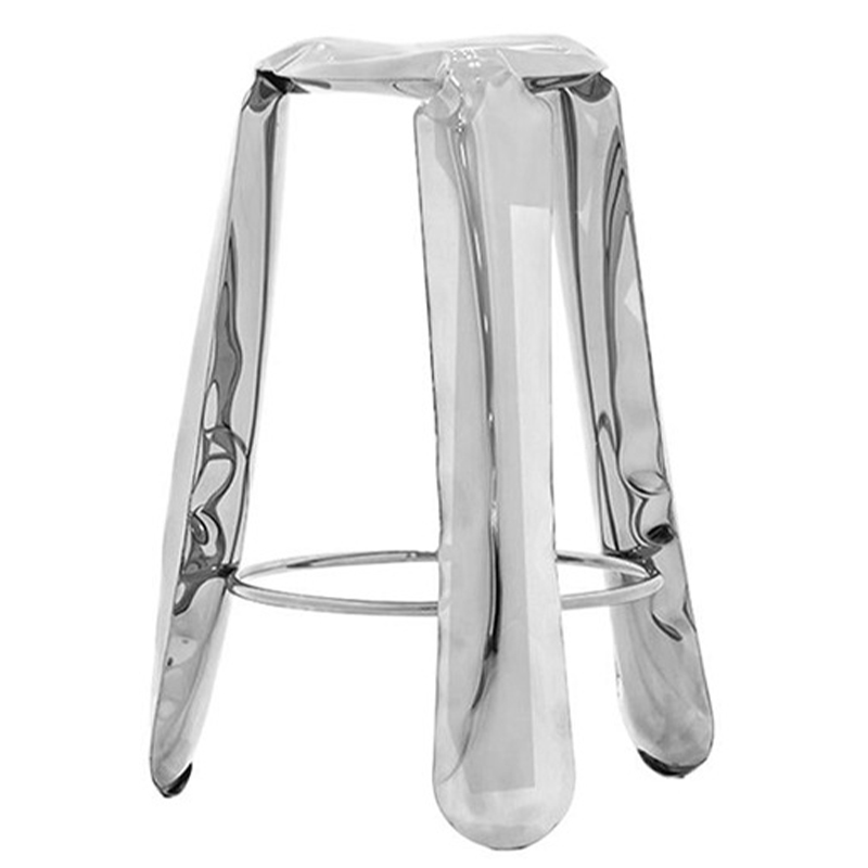 Барный стул Stainless Steel Bar Plopp Stool by Zieta Хром в Самаре | Loft Concept 