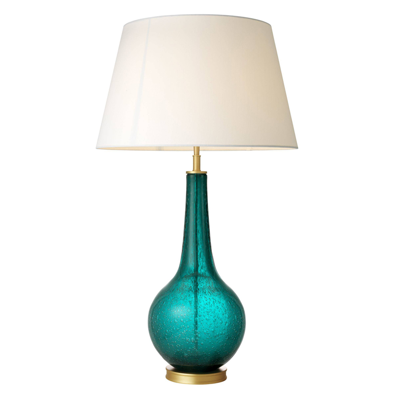Настольная лампа Eichholtz Table Lamp Massaro Бирюзовый Латунь Белый Настольная лампа Eichholtz Table Lamp Massaro Бирюзовый Латунь Белый в Самаре | Loft Concept