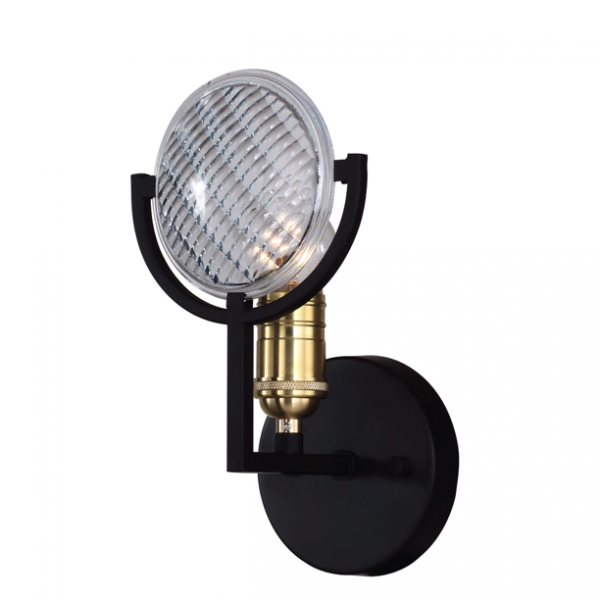 Бра RH Gaslight Lens Sconce 1 Черный в Самаре | Loft Concept 