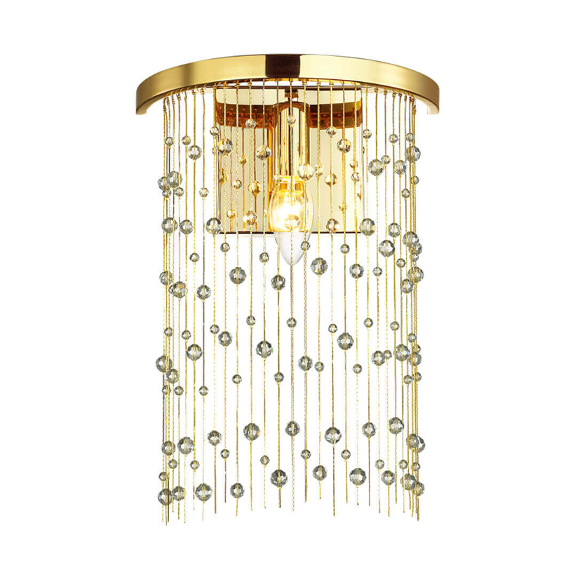 Бра Hailstorm Rain Wall lamp gold Прозрачный (Transparent) Золотой в Самаре | Loft Concept 