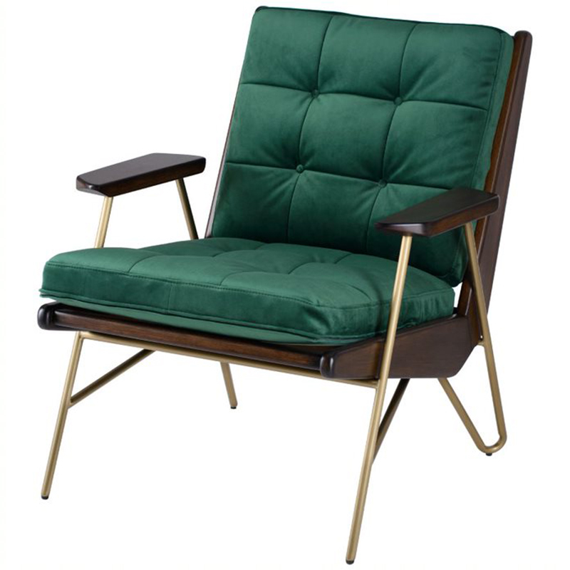 Кресло Gelver Chair green Зеленый матовое золото Коричневый в Самаре | Loft Concept 