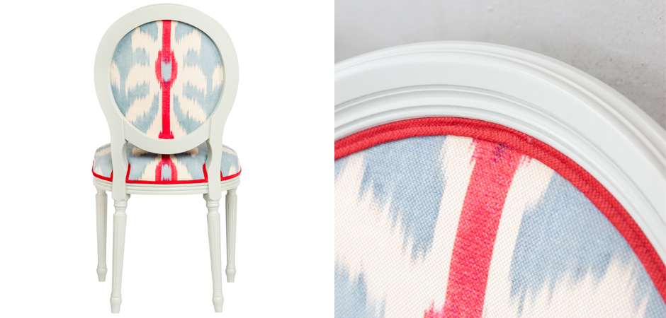 Стул Ikat Pattern с белым основанием Стул Ikat Pattern с белым основанием - Loft-Concept в Самаре