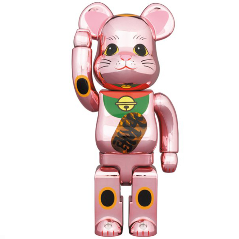 Статуэтка Bearbrick Pink Lucky Cat Розовый Мульти в Самаре | Loft Concept 