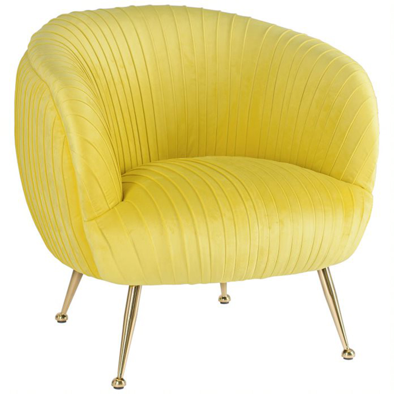 Кресло SOUFFLE CHAIR yellow Желтый матовое золото в Самаре | Loft Concept 