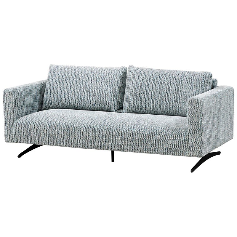 Диван Callie Blue Sofa Голубой Черный в Самаре | Loft Concept 