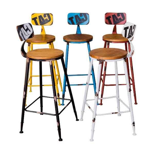 Барный стул Craft Bar Stool Желтый Красный Синий Черный в Самаре | Loft Concept 