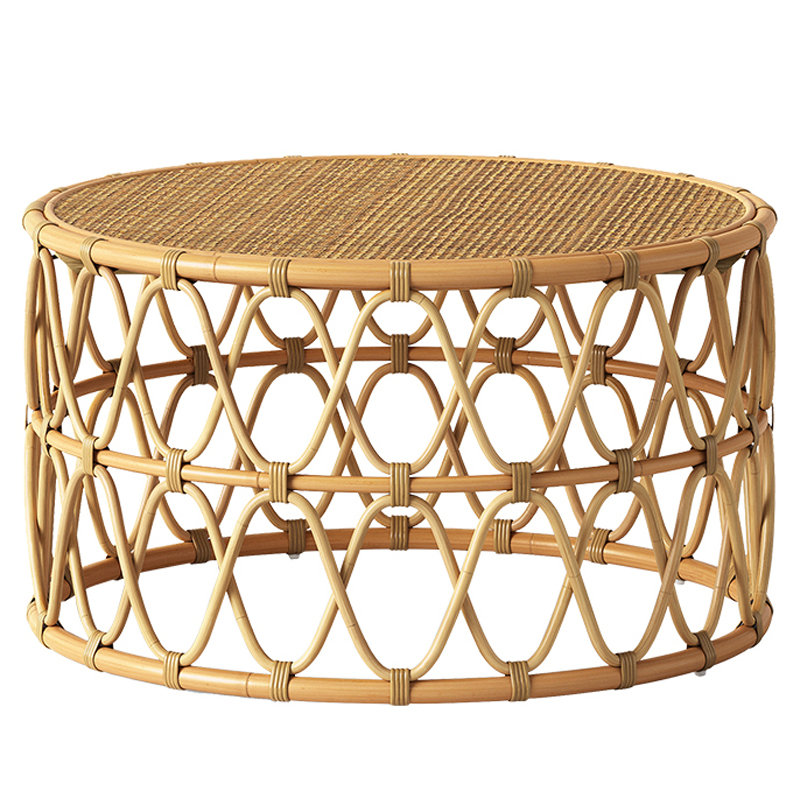 Кофейный стол Lotta Wicker Coffee Table Древесина в Самаре | Loft Concept 