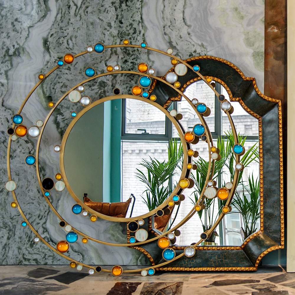 Зеркало Round Inserts Mirror - фото №3