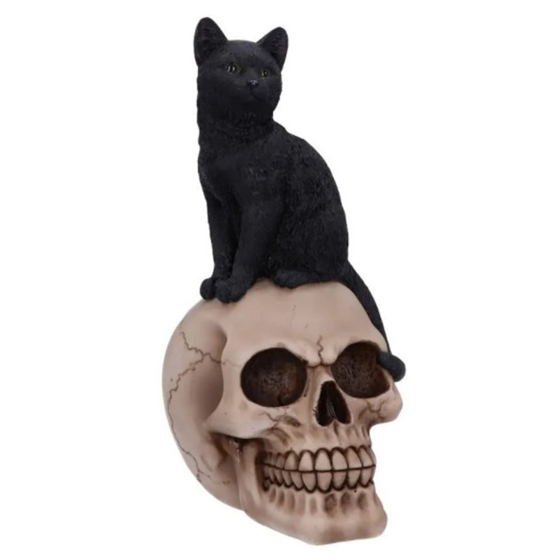 Статуэтка Skull Black Cat Черный в Самаре | Loft Concept 