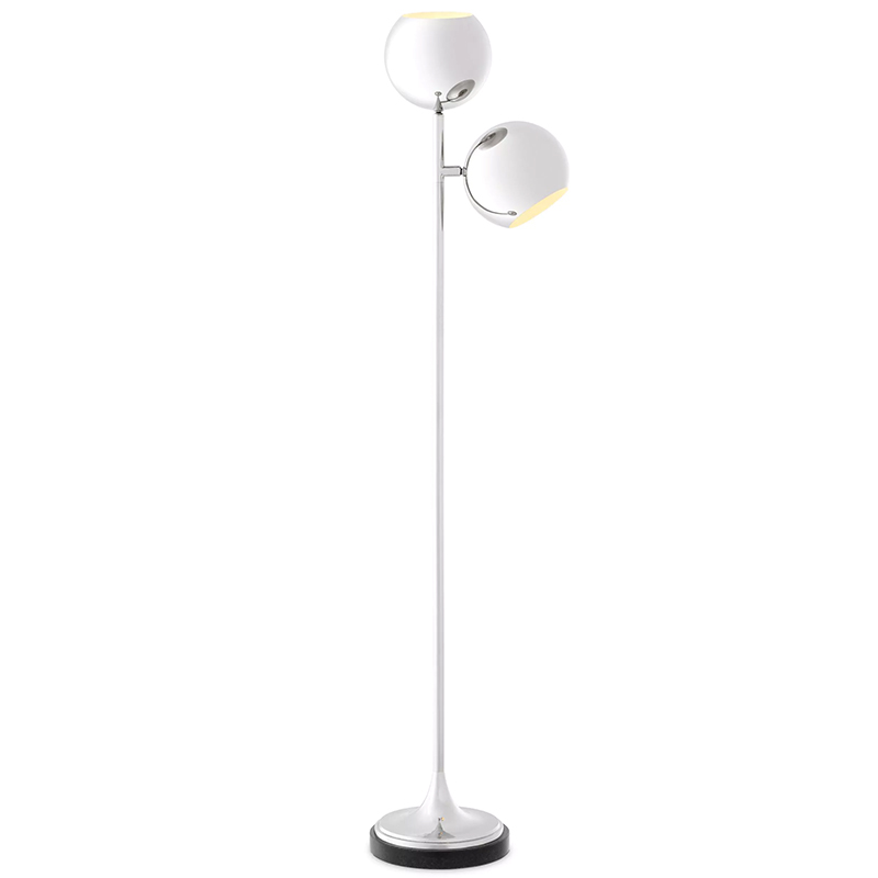 Торшер Eichholtz Floor Lamp Compton Nickel Никель в Самаре | Loft Concept 