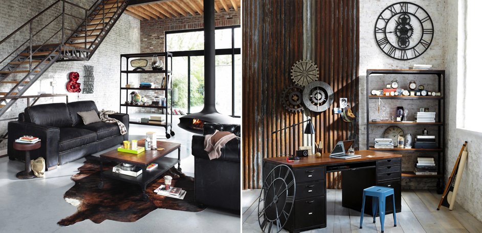 Стеллаж Industrial Bar Oak Stella Стеллаж Industrial Bar Oak Stella - Loft-Concept в Самаре