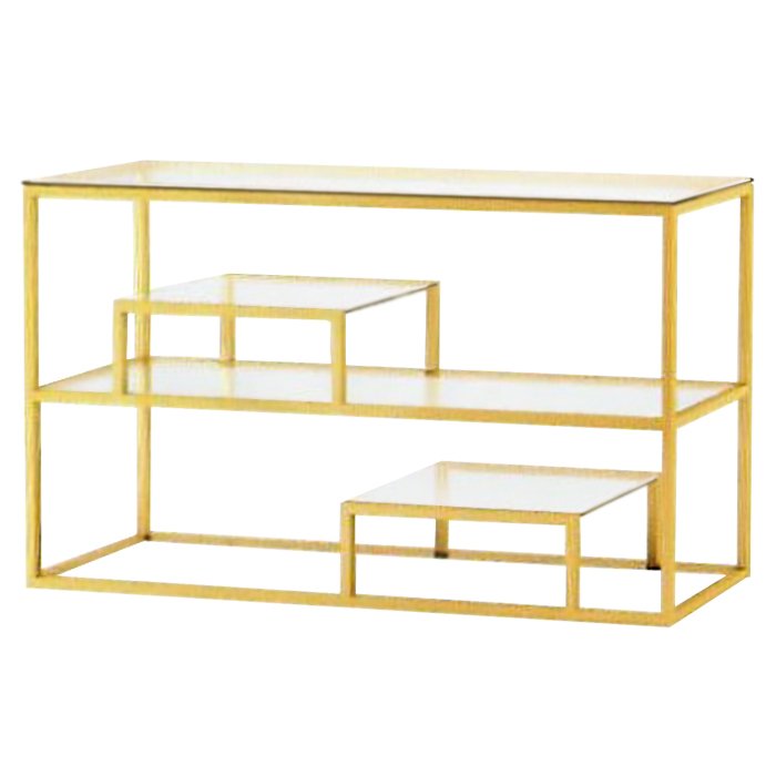 Консоль Step Console Gold Глянцевое золото Прозрачный (Transparent) Консоль Step Console Gold Глянцевое золото Прозрачный (Transparent) в Самаре | Loft Concept