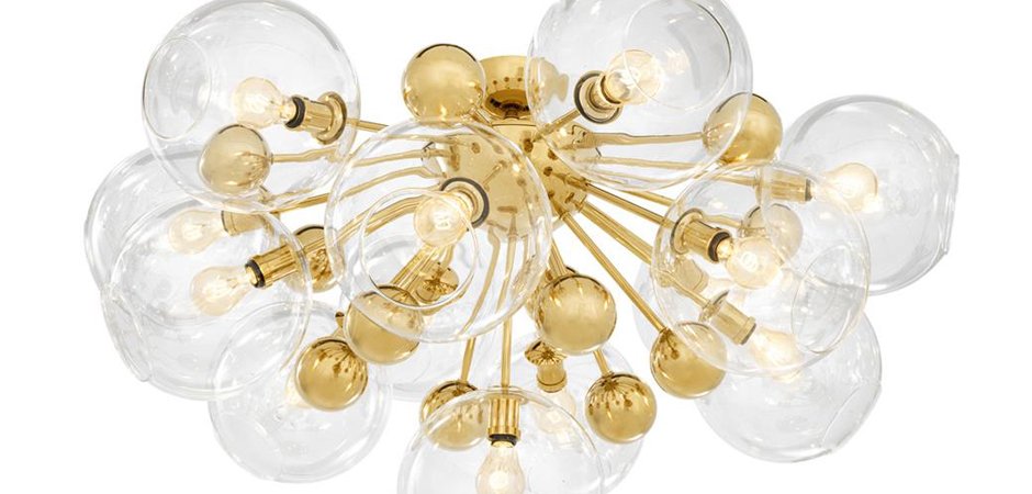 Потолочный светильник Eichholtz Ceiling Lamp Soleil Gold Потолочный светильник Eichholtz Ceiling Lamp Soleil Gold - Loft-Concept в Самаре