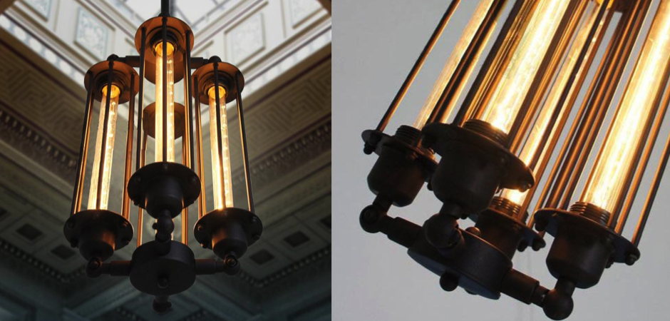 Подвесной светильник Loft Industrial Edison Cage Vertical Quatro Подвесной светильник Loft Industrial Edison Cage Vertical Quatro - Loft-Concept в Самаре