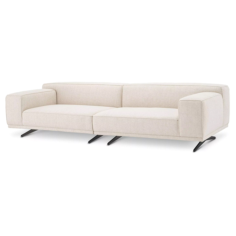 Диван Eichholtz Sofa Grasso Бежевый Черный в Самаре | Loft Concept 