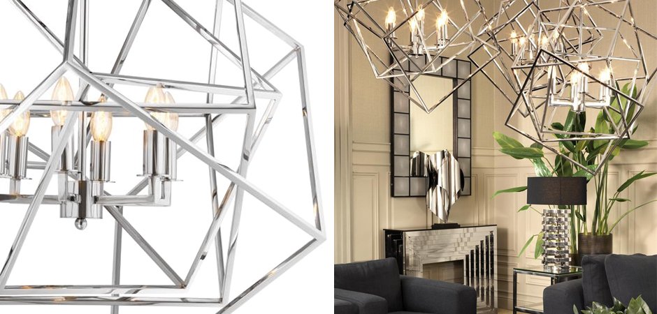 Eichholtz Lantern Matrix Nickel Eichholtz Lantern Matrix Nickel - Loft-Concept в Самаре