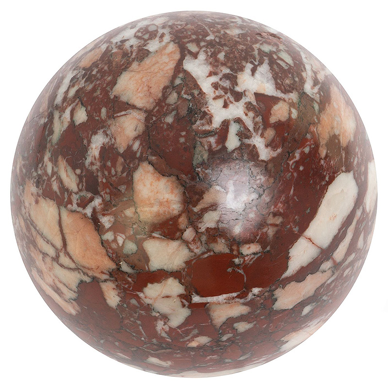 Шар декоративный из натурального камня Креноид Красный Natural Stone Spheres Коричневый Оранжевый Белый Красный Шар декоративный из натурального камня Креноид Красный Natural Stone Spheres Коричневый Оранжевый Белый Красный в Самаре | Loft Concept