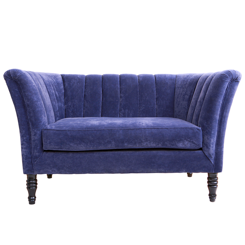 Диван Joffroi Sofa velour blue Синий в Самаре | Loft Concept 