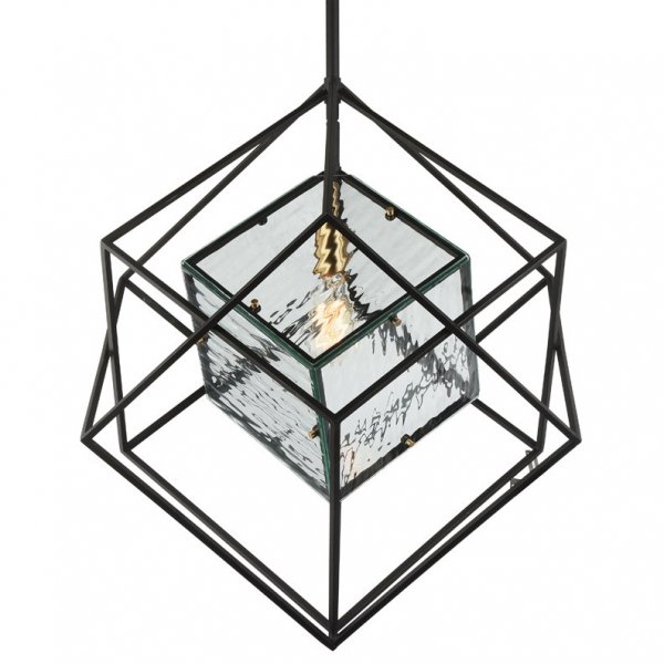 Люстра Glass Cub Pendant 61 Черный в Самаре | Loft Concept 