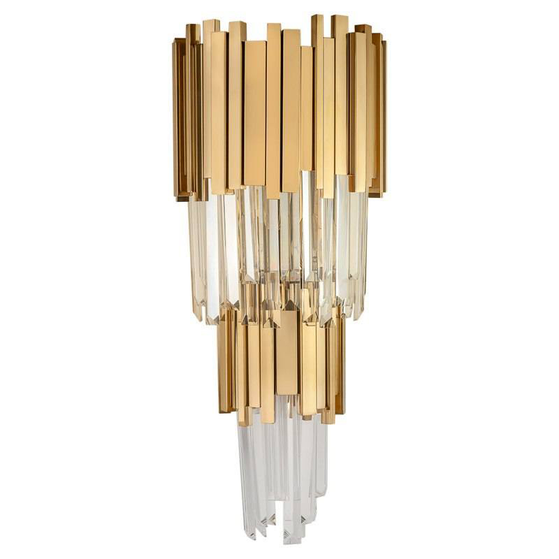 Бра Luxxu Modern Cascade Wall Lamp Gold 58 Золотой Прозрачное Стекло в Самаре | Loft Concept 