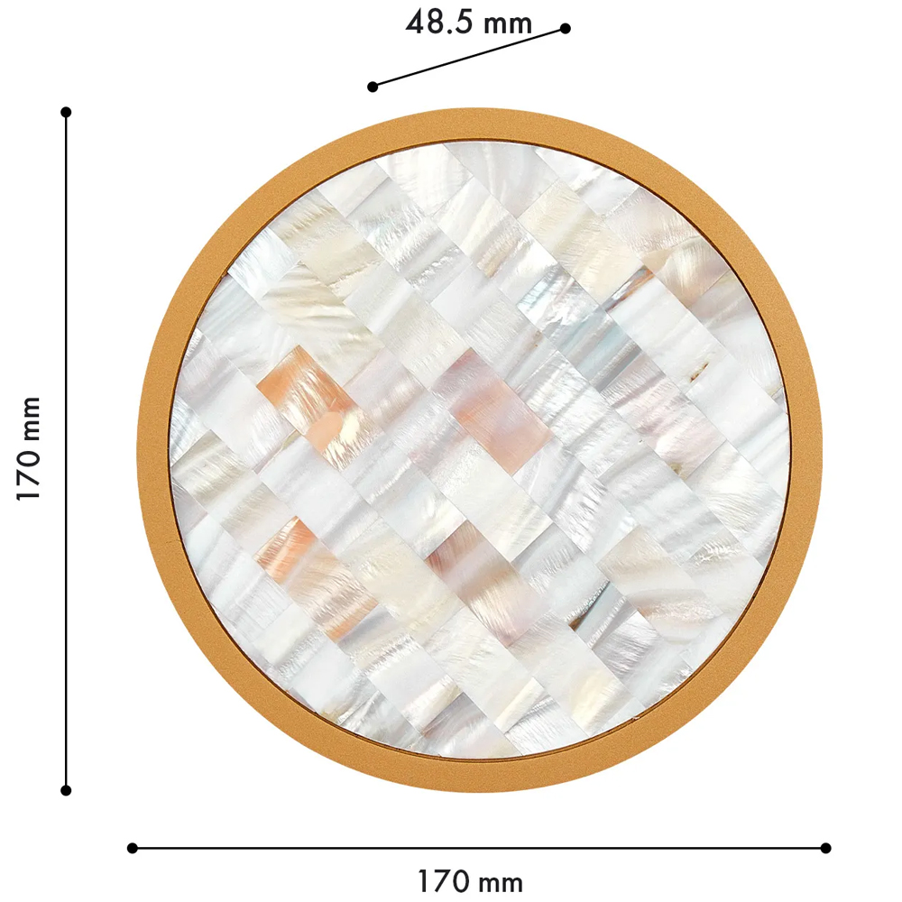 Бра в форме диска с перламутровыми прямоугольниками из морской ракушки Touch of Marine Charm в Самаре