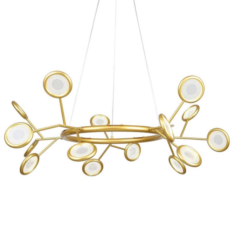 Люстра Gold Bendik Lighting Прозрачный Золотой в Самаре | Loft Concept 