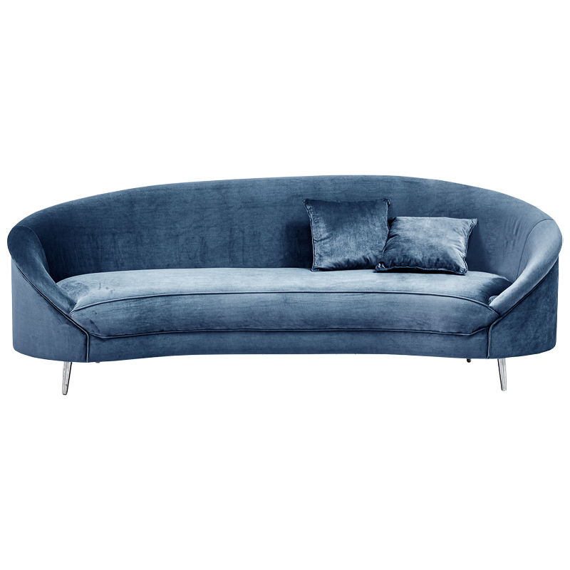 Диван Paulet Sofa blue Серый Хром Диван Paulet Sofa blue Серый Хром в Самаре | Loft Concept