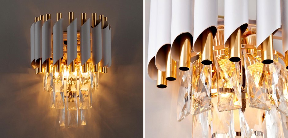 Каскадное бра Empire Crystal Gold Каскадное бра Empire Crystal Gold - Loft-Concept в Самаре