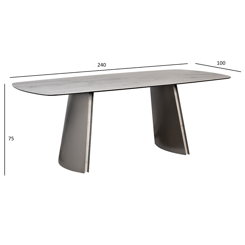 Стол обеденный прямоугольный керамический Ceramic Dining Table в Самаре