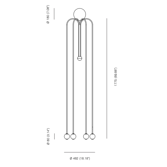 Торшер Michael Anastassiades Fontana Amorosa  Bellagio в Самаре