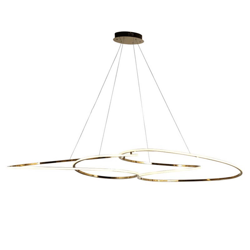 Люстра Adenor Ring Horizontal Gold Chandelier Золотой в Самаре | Loft Concept 