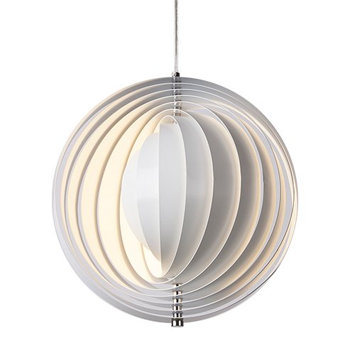 Подвесной светильник Led Pendant Rotates Space Ball Metal Белый в Самаре | Loft Concept 