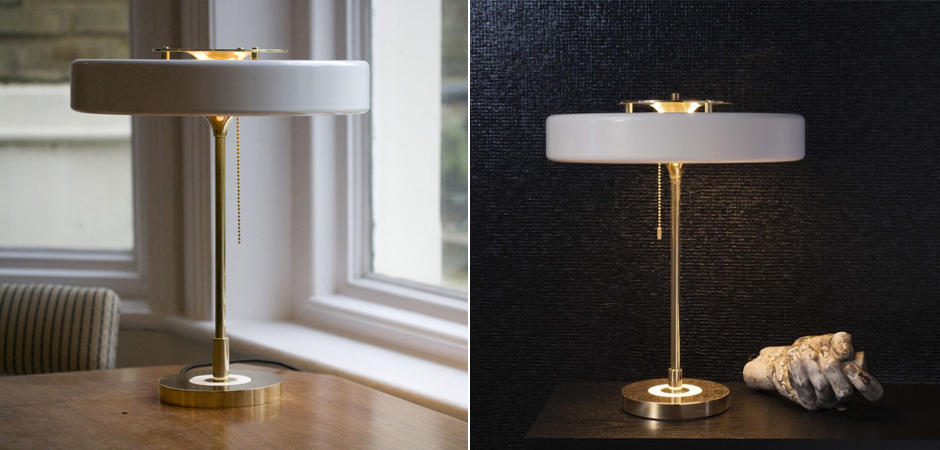 Настольная Bert Frank Revolve Table Lamp White Настольная Bert Frank Revolve Table Lamp White - Loft-Concept в Самаре