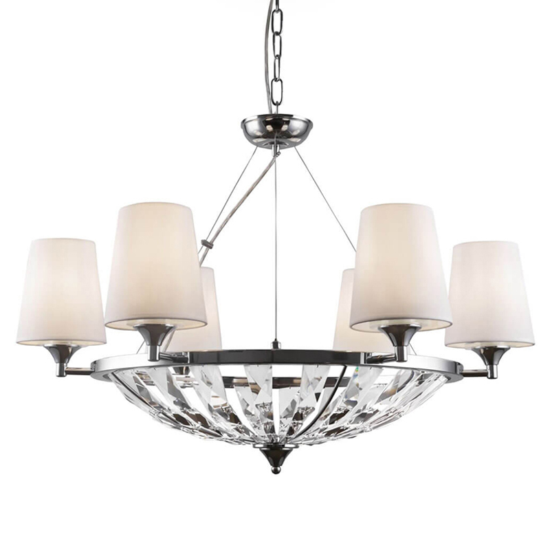 Люстра Odarnat Chandelier chrome Белый Хром в Самаре | Loft Concept 