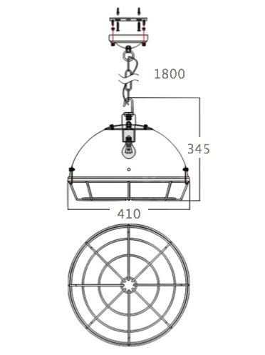 Светильник Loft Industrial Metal Cage Spiderweb в Самаре