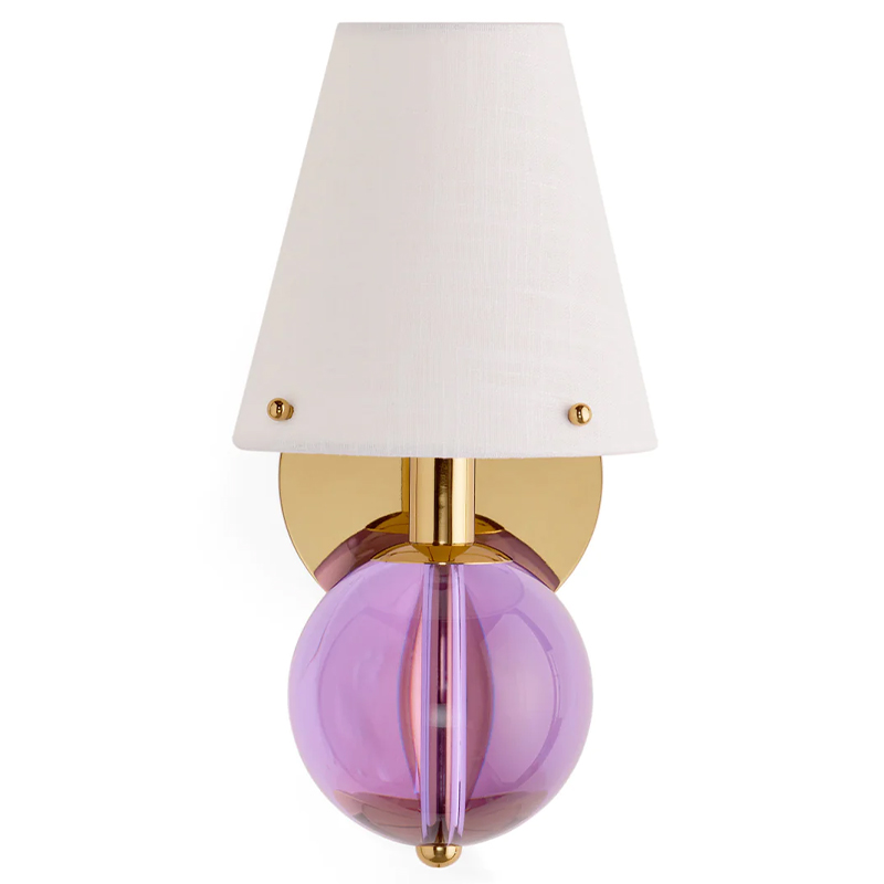 Бра BELVEDERE SCONCE Jonathan Adler Pink Золотой Белый Сиреневый в Самаре | Loft Concept 