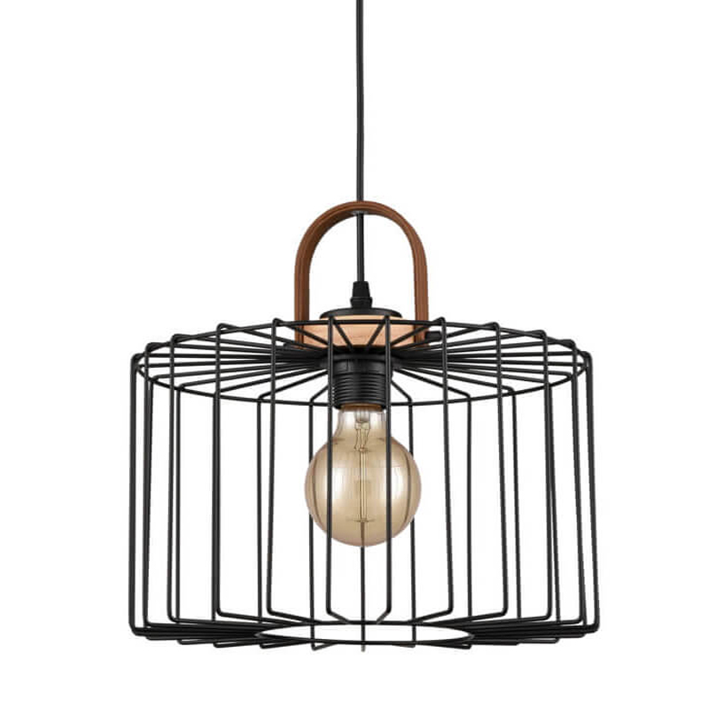 Подвесной светильник Cage Wire Color black D32 Черный в Самаре | Loft Concept 