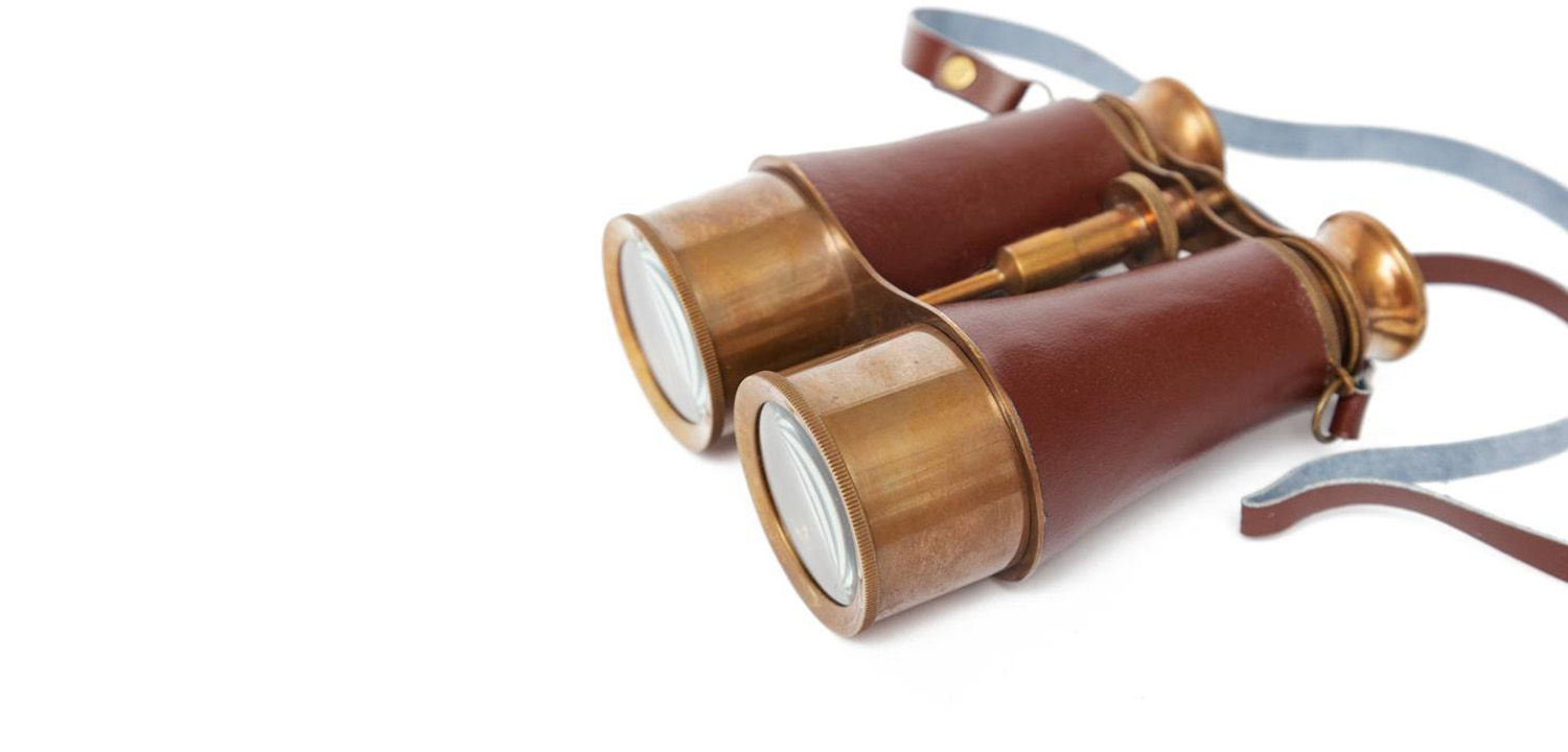 Винтажный бинокль в подарочной коробке Victorian Era Brass Binoculars - фото