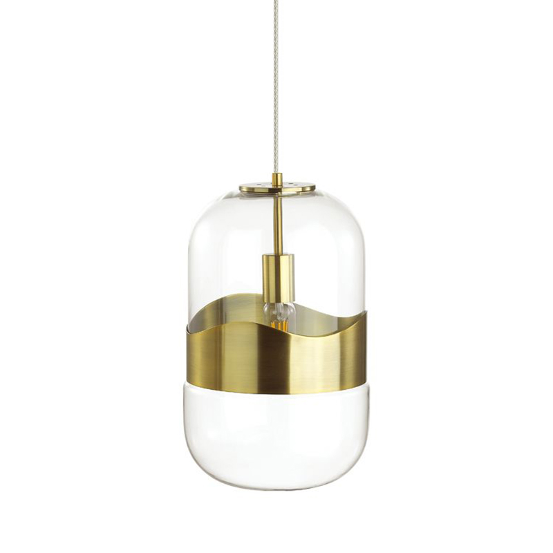 Подвесной светильник Igon Gold Hanging Lamp Золотой Прозрачный в Самаре | Loft Concept 