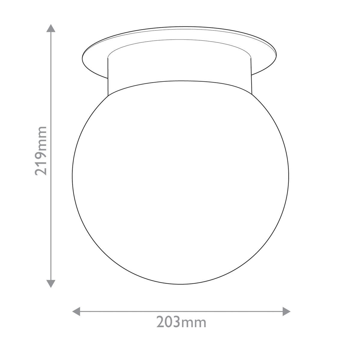 Потолочный светильник с белым матовым шарообразным плафоном Hinkley в Самаре