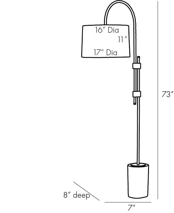 Торшер Arteriors ILY FLOOR LAMP в Самаре