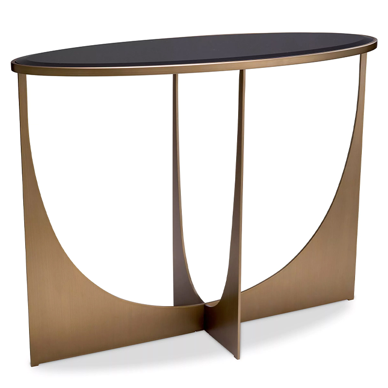 Консоль Eichholtz Console Table Elegance Черный Латунь в Самаре | Loft Concept 